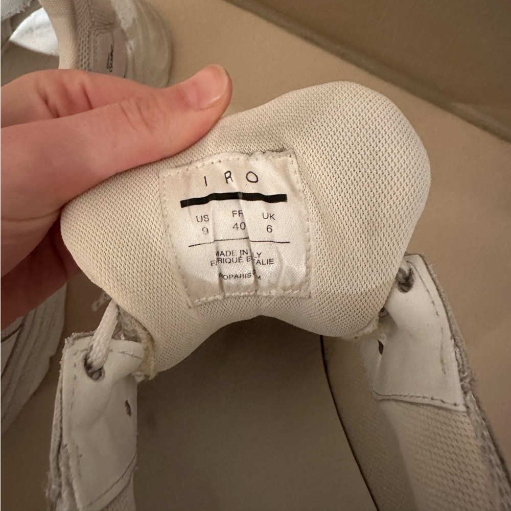 IRO CURVE RUNNERX, GRAFFITIED‎ WHITE SNEAKER SIZE 9 - Picture 11 of 11